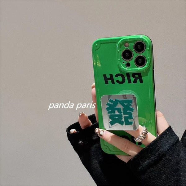 Coque iPhone Be Rich Transparent